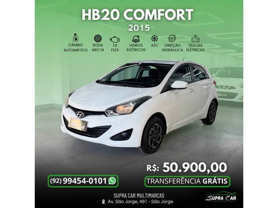 HYUNDAI HB20 1.6 COMFORT PLUS 16V FLEX 4P AUTOMÁTICO HYUNDAI HB20 1.6 COMFORT PLUS 16V FLEX 4P AUTOMÁTICO